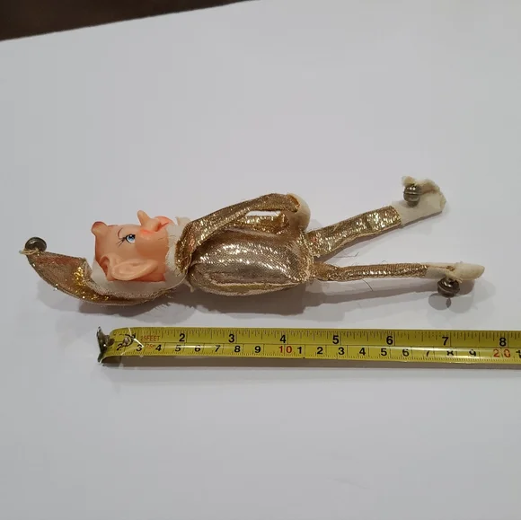 Vintage knee hugger Elf gold with  bells - Picture 8 of 8